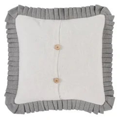 Embroidered Bee Honey Pillow 18x18