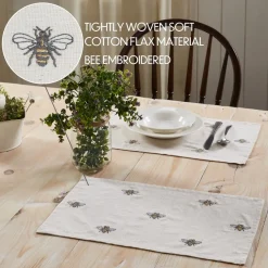 Embroidered Country Bee Table Runners & Placemats