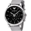 Emporio Armani Men's Chronograph Stainless Steel Mesh Bracelet Watch