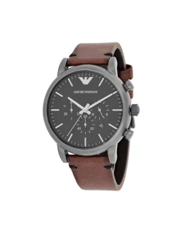 Emporio Armani Men's Chronograph Gunmetal Stainless Steel Watch