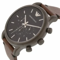 Emporio Armani Men's Chronograph Gunmetal Stainless Steel Watch
