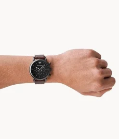 Emporio Armani Men's Chronograph Gunmetal Stainless Steel Watch