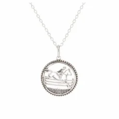 Equestrian Eventing Horse Lover's Necklace Sterling SIlver
