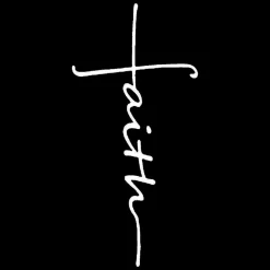 Faith With Cross Sticker Decal for Vehicle