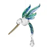 Fantasy Glass Crystal Suncatchers-Eagle, Hummingbird, Songbird and Dragonfly