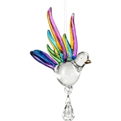 Fantasy Glass Crystal Suncatchers-Eagle, Hummingbird, Songbird and Dragonfly
