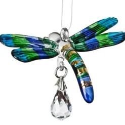 Fantasy Glass Crystal Suncatchers-Eagle, Hummingbird, Songbird and Dragonfly