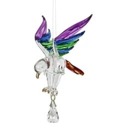Fantasy Glass Crystal Suncatchers-Eagle, Hummingbird, Songbird and Dragonfly