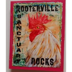Farm Animal Magnets: Handmade Rooterville Animals on Magnets Rooster, Cow, Piggy *