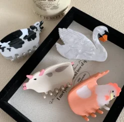 Farm Animals Hair Clips