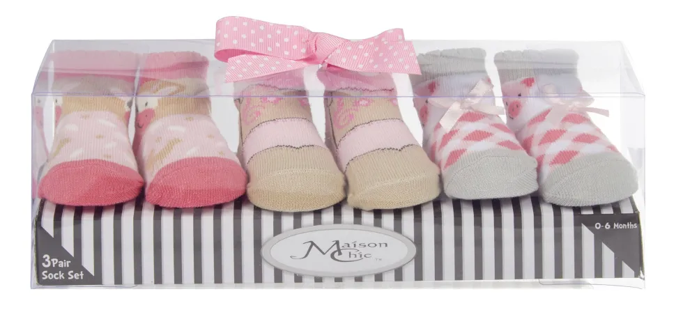 Farm Friends Socks Baby Gift Set by Maison Chic *
