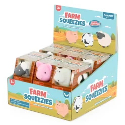 Farm Squeezies Squishy Pig, Cow or Sheep Fidget Toy