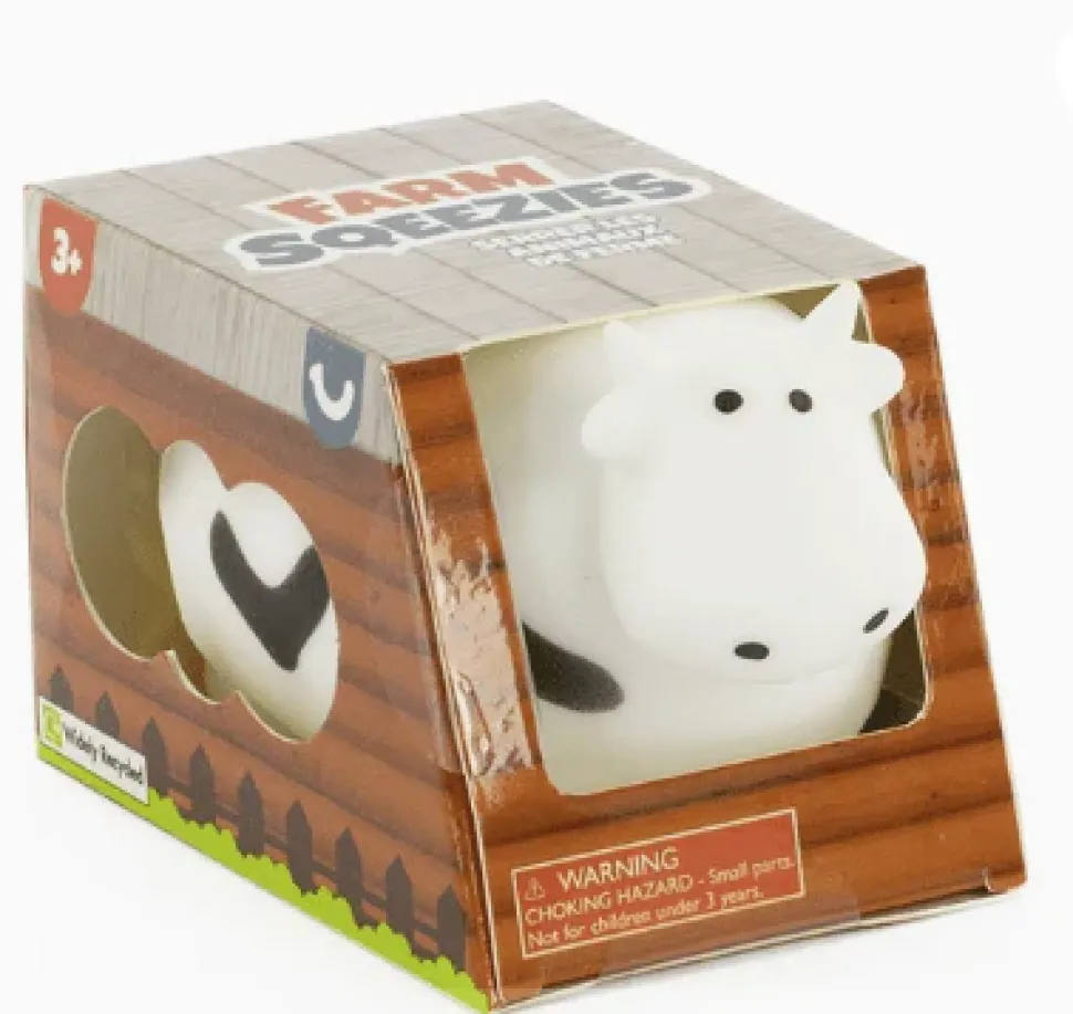 Farm Squeezies Squishy Pig, Cow or Sheep Fidget Toy