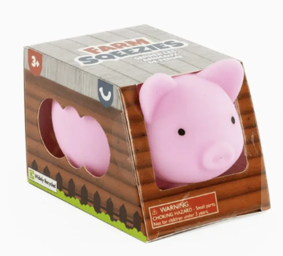 Farm Squeezies Squishy Pig, Cow or Sheep Fidget Toy