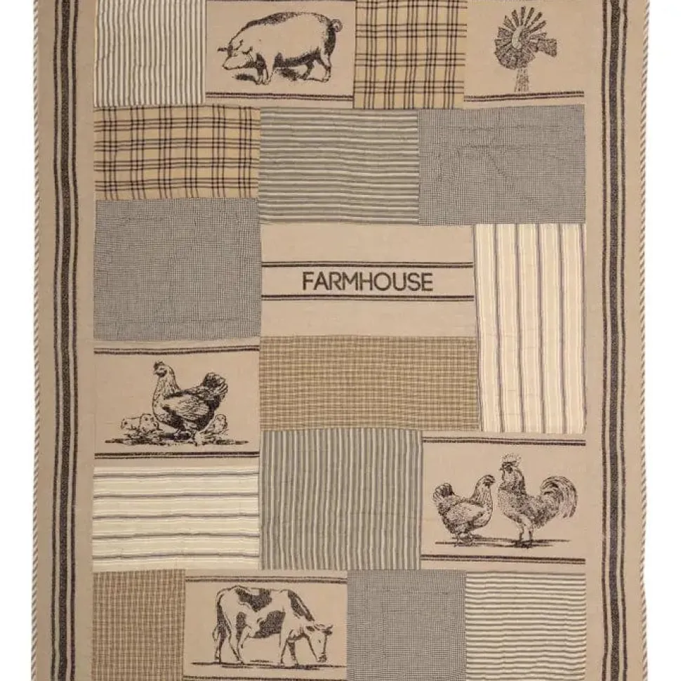 Farmhouse Collection Quilted Throw 50x60