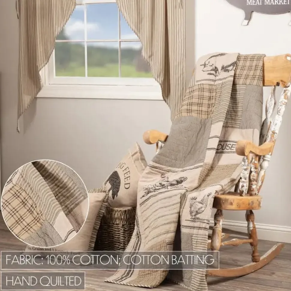 Farmhouse Collection Quilted Throw 50x60