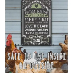 Farmhouse Wisdom - Metal Sign Handmade in the USA