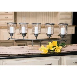 Farmstead Tabletop Candle Holder Centerpiece