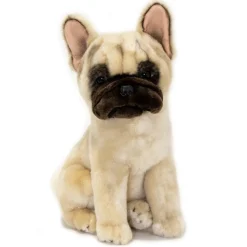 Fawn French Bulldog Handmade Realistic 30cm Sitting