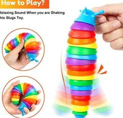 Fidget Slug, Articulated Caterpillar Fidget Toy