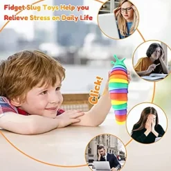 Fidget Slug, Articulated Caterpillar Fidget Toy
