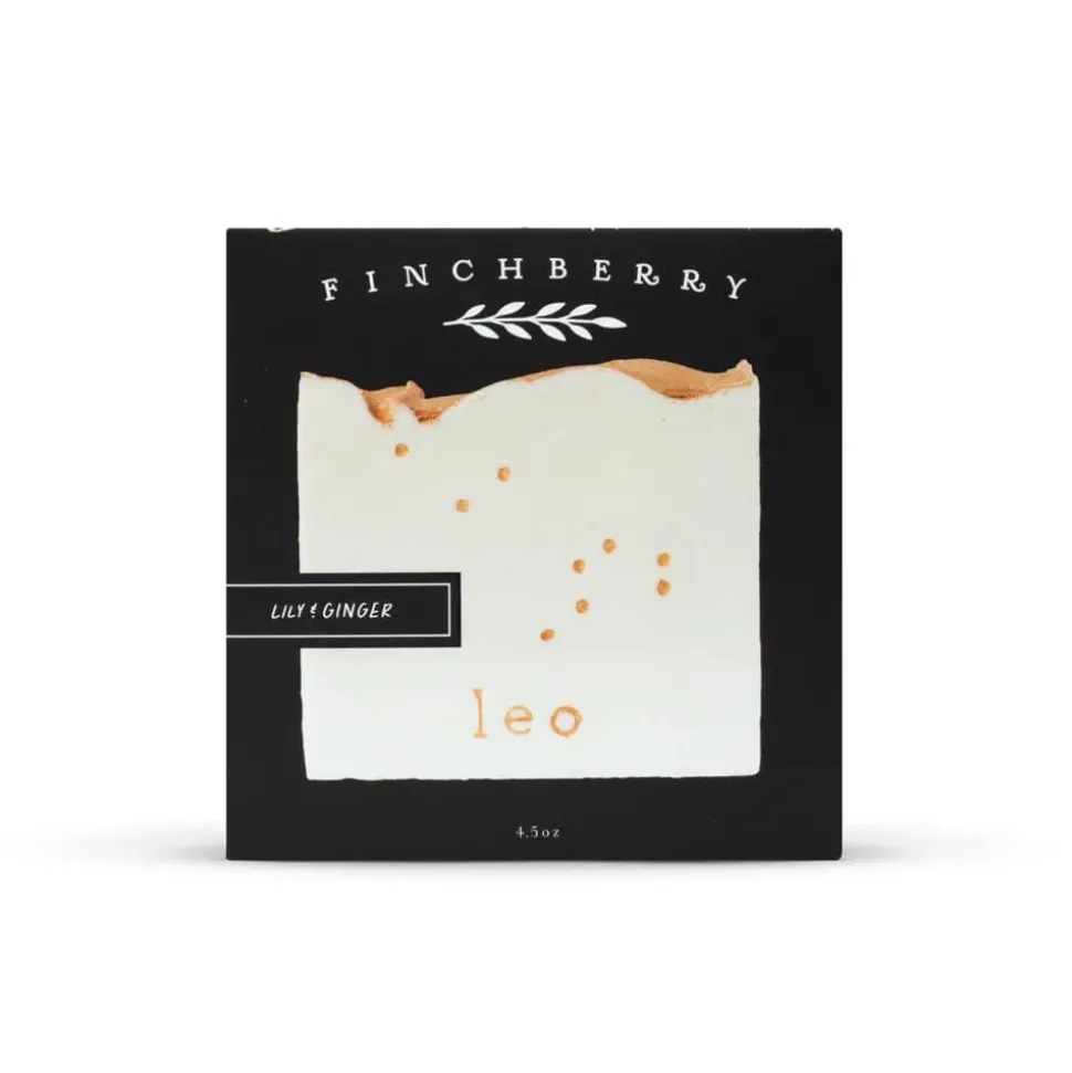 Finchberry Natural Zodiac Soap Bars-White and Gold Elegant Perfect for Gifting!