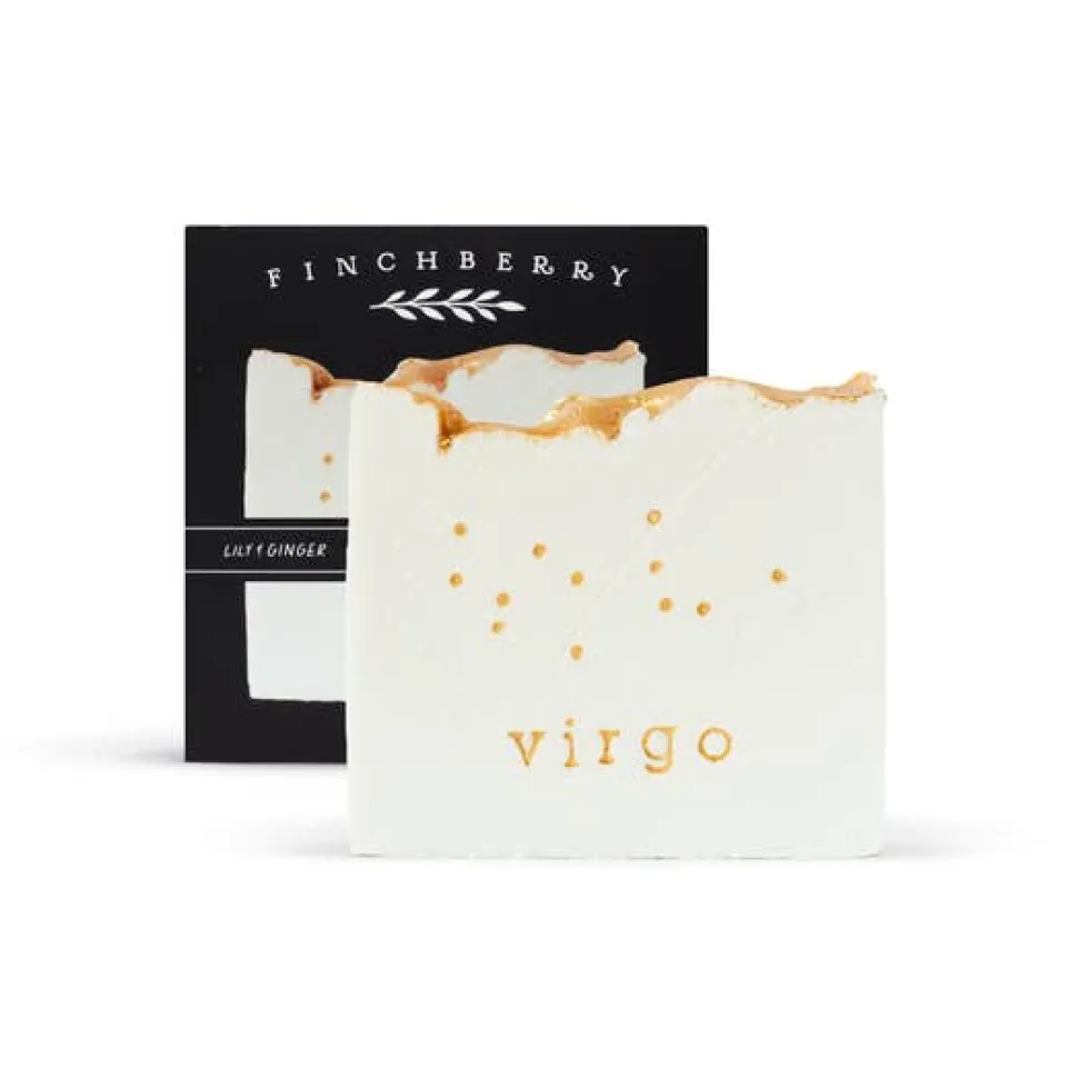 Finchberry Natural Zodiac Soap Bars-White and Gold Elegant Perfect for Gifting!
