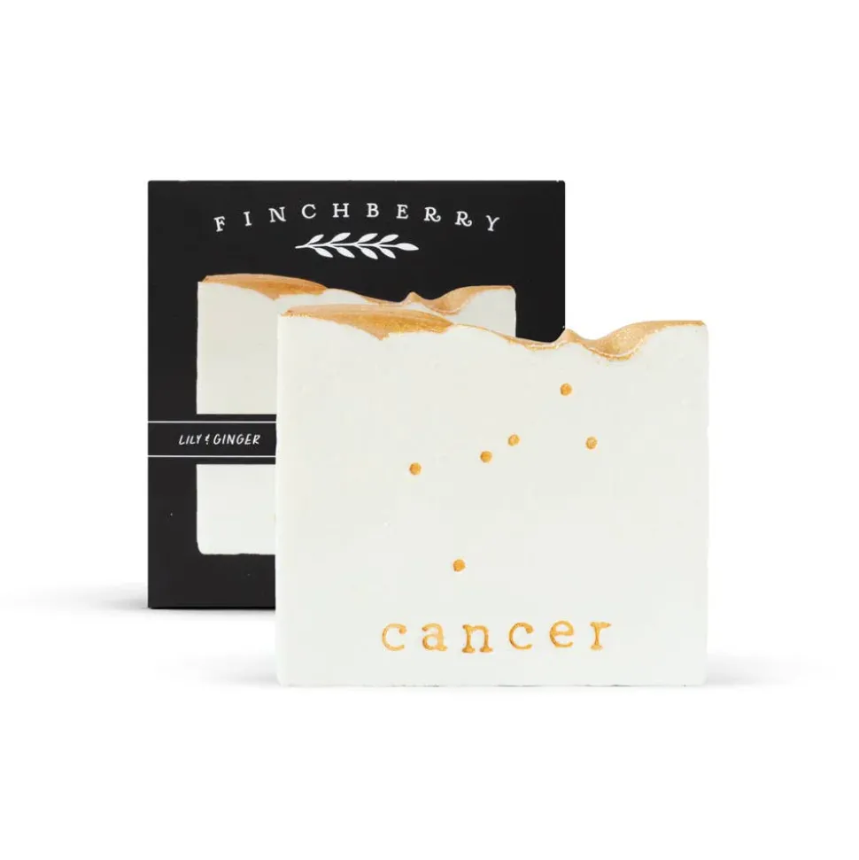 Finchberry Natural Zodiac Soap Bars-White and Gold Elegant Perfect for Gifting!