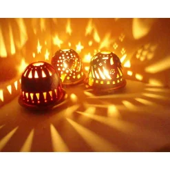 Firefly Ceramic Luminary-Handmade in the USA!*
