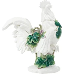 Fitz & Floyd Sicily Green Fine China Rooster