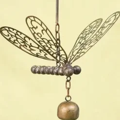 Flamed Butterfly or Dragonfly Bell Ornament