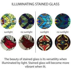 Flamingo Stained Glass Panel