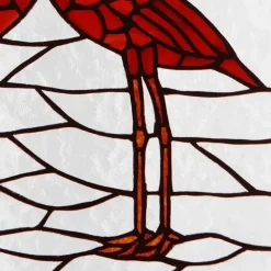 Flamingo Stained Glass Panel