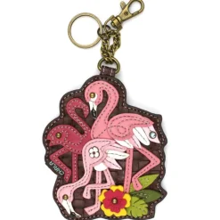 FLAMINGOS- KEYCHAIN/COIN PURSE/Xbody/Tote by Chala