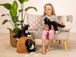 Floppy Eco-Friendly Tuxedo Black and White Kitty Cat 30 cm - plush toy - stuffed toy