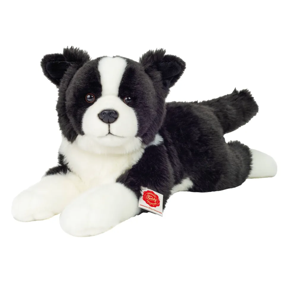 Floppy Soft Border Collie Lying 45 cm by Teddy Hermann
