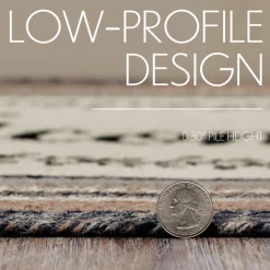 Floral Vine Jute Oval Rug