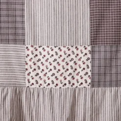 Florette Patchwork Ruffled Shower Curtain French Country Charm