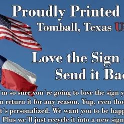 Fluffy Butt Hut - Metal Chicken Sign