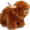 Fluffy Cute Red Highland Cow Plushie by Teddy Hermann