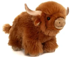 Fluffy Cute Red Highland Cow Plushie by Teddy Hermann