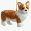 Fluffy Dog Ornaments-Realistic Pups for Christmas Decoration