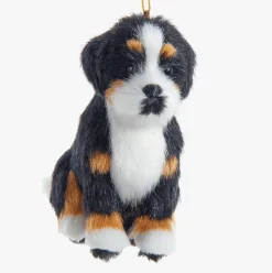 Fluffy Dog Ornaments-Realistic Pups for Christmas Decoration