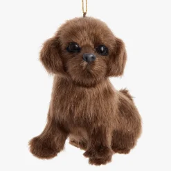 Fluffy Dog Ornaments-Realistic Pups for Christmas Decoration