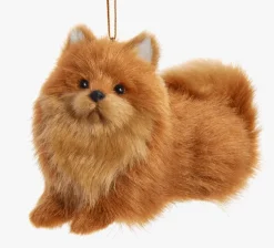 Fluffy Dog Ornaments-Realistic Pups for Christmas Decoration