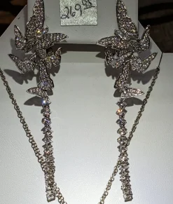 Fluttering Butterflies Necklace and Earrings-TOP Quality, Spectacular!