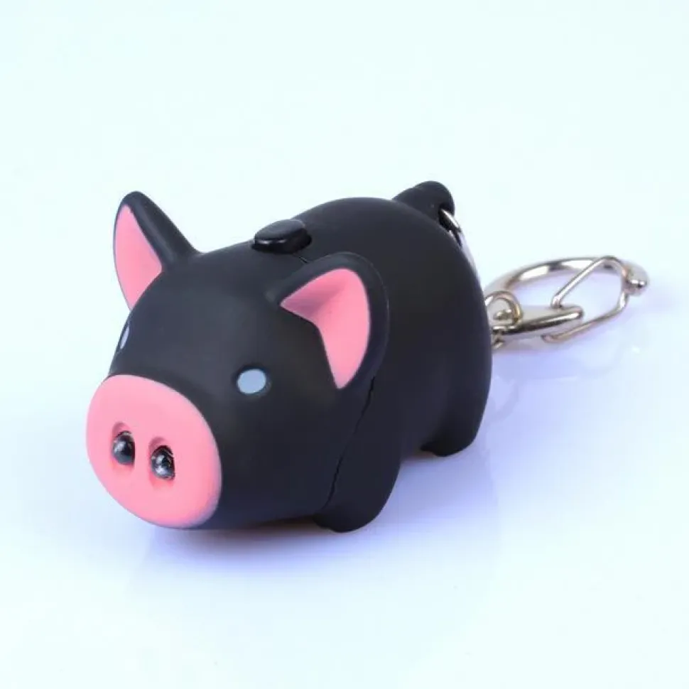 Flying or Standing Key-chain Light Piggies! Makes Noise for Emergencies Too!*