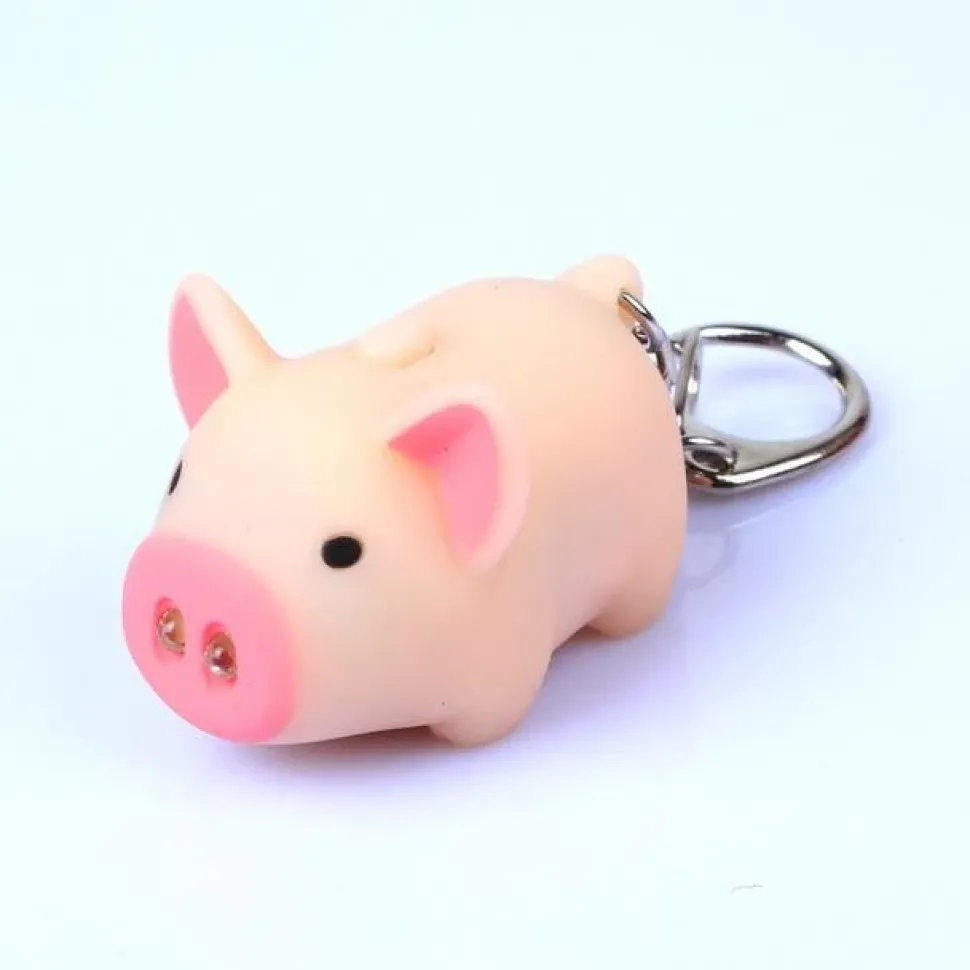 Flying or Standing Key-chain Light Piggies! Makes Noise for Emergencies Too!*
