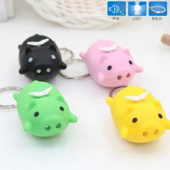 Flying or Standing Key-chain Light Piggies! Makes Noise for Emergencies Too!*