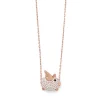 Flying Pig Necklace Sterling Silver Rose Gold Plating-IN STOCK!
